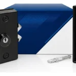 Kit 10 Fechadura para Porta Vidro/Alvenaria Linha Slim Preto