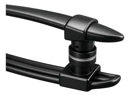 Puxador de Polímero Arco Tipo H 400 x 300 mm Preto