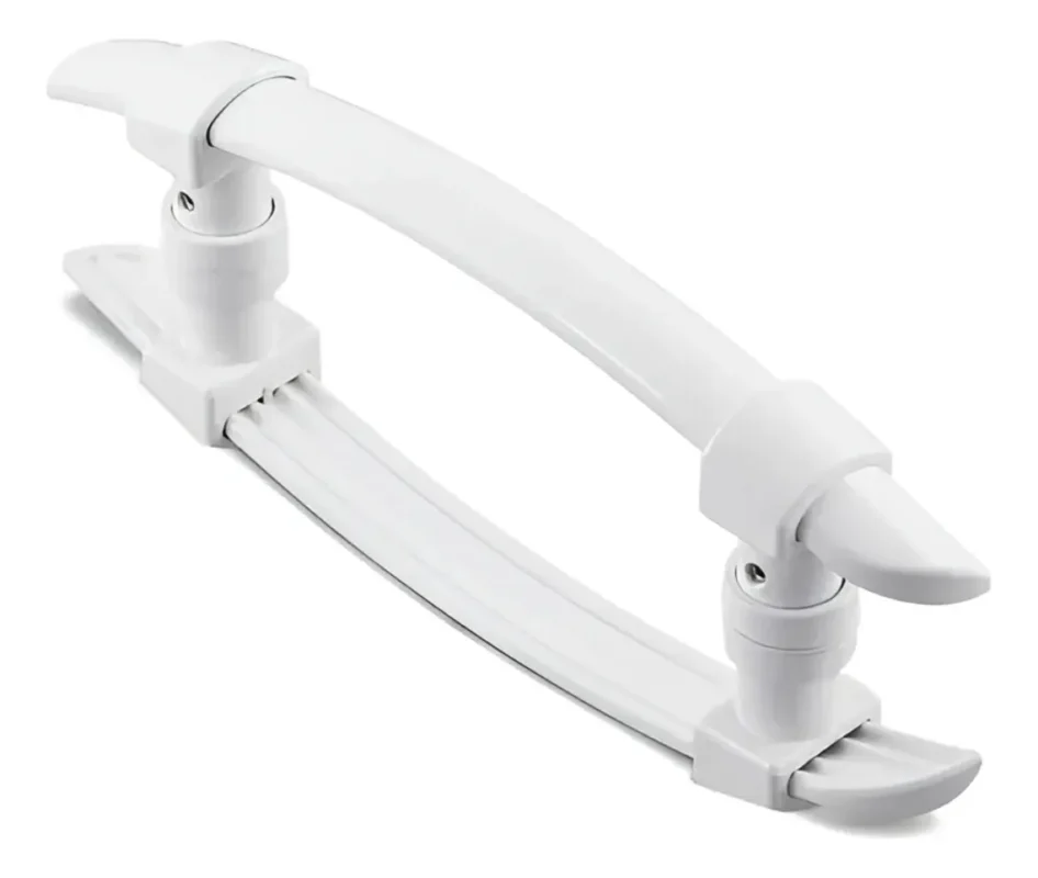 Puxador Arco 400 x 300 mm Branco com Porca Calota
