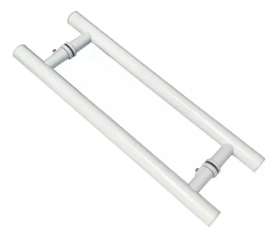 Puxador AL 400 x 300 mm Alumínio Tubular Branco Puxador AL 400 x 300 mm Alumínio Tubular Branco