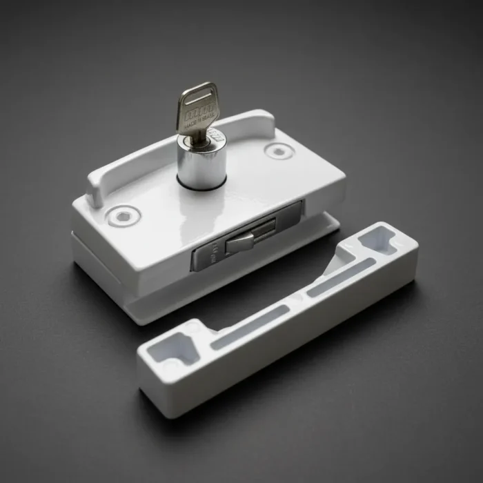 Kit 10 VSM Porta de Correr Vidro/Alvenaria Modelo Cadeirinha Branco